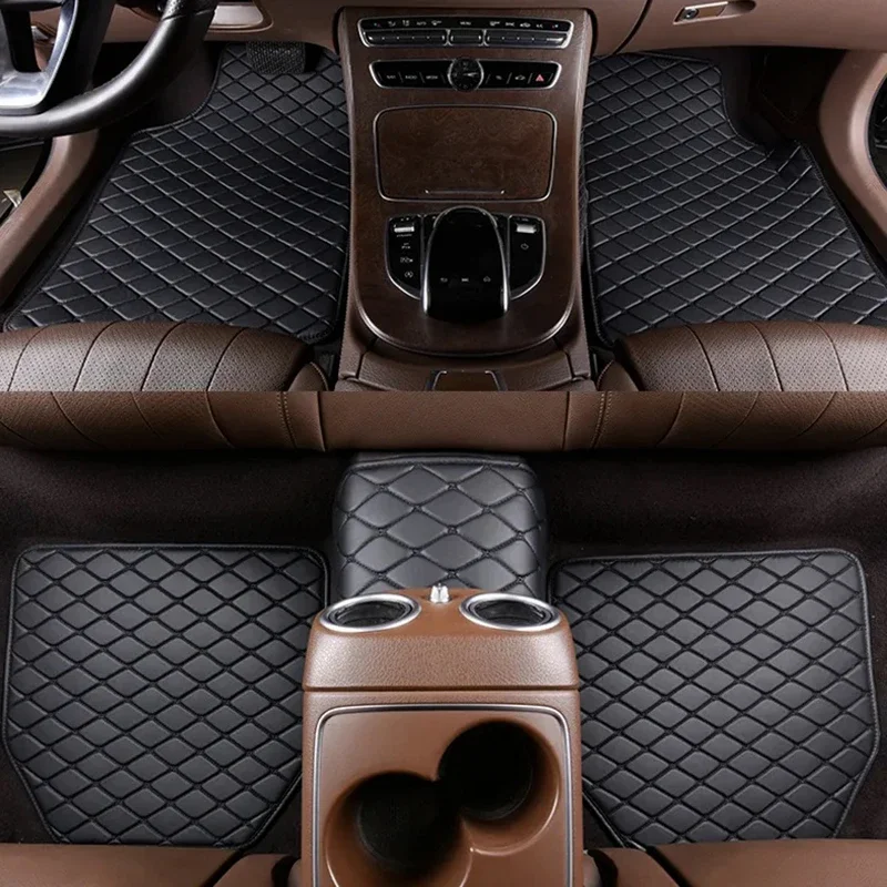 자동차 바닥 매트 5개 세트 PU 가죽 유니버설 품질  - Leather Cleaner Interior 리뷰 및 가격