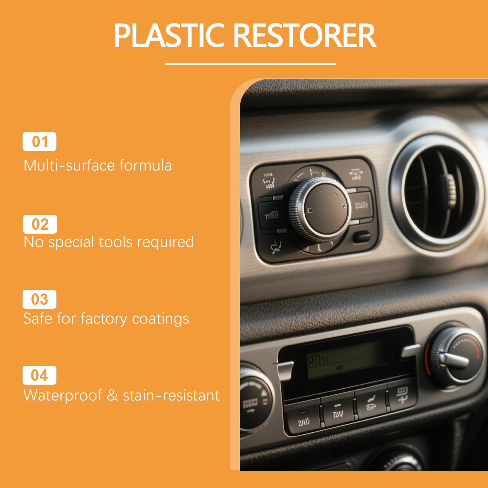 자동차 플라스틱 복원제 페이스트, 검정 광택 플라스틱  - Leather Cleaner Interior 리뷰 및 가격